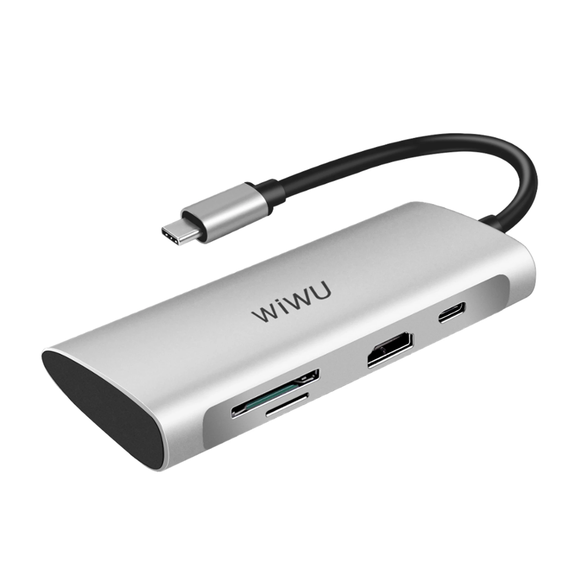 WiWU Alpha A731HP 7 in 1 USB-C Hub Silver